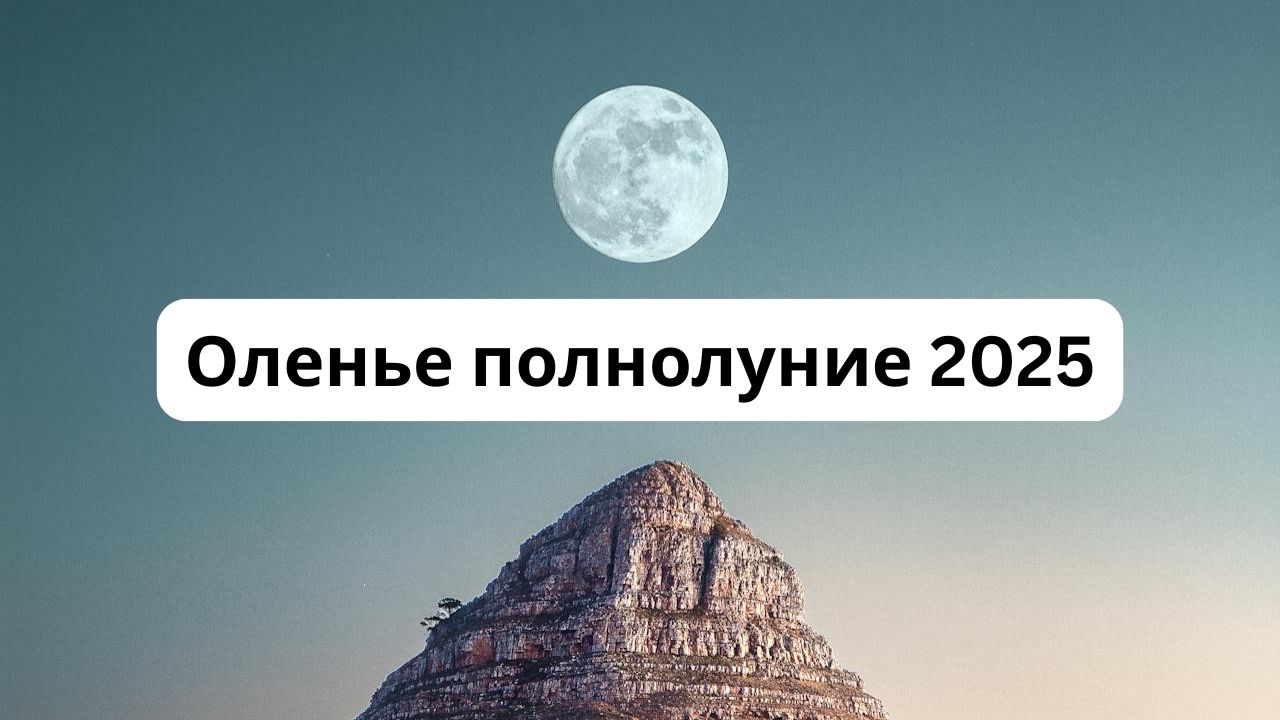 Оленье полнолуние июль 2025: когда будет, в каком знаке и как извлечь пользу для себя