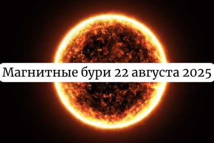 Магнитные бури 22 августа 2025: прогноз солнечной активности на сегодня