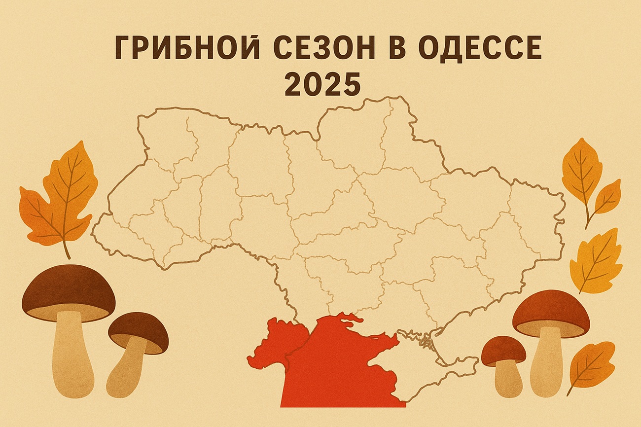 Грибные места в Одессе 2025: где искать и как собирать грибы осенью