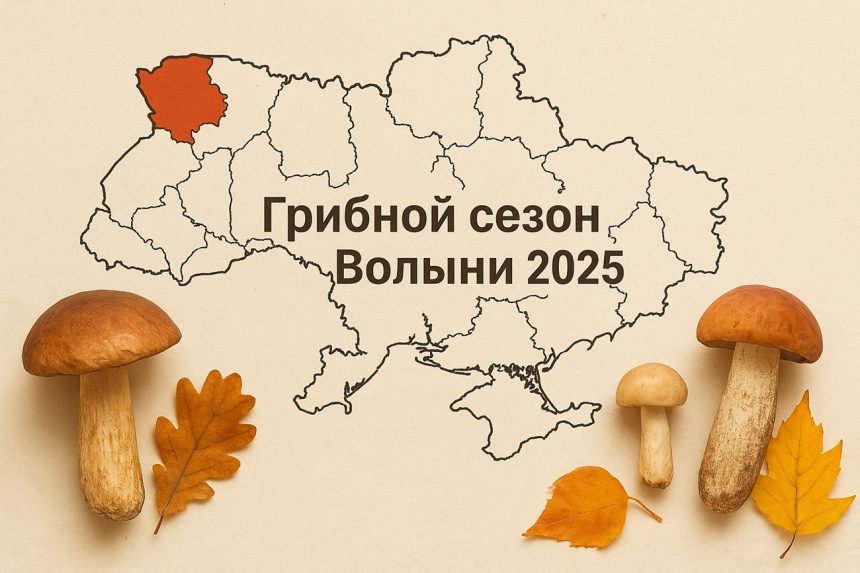 Грибные места на Волыни 2025: где искать и как собирать грибы осенью