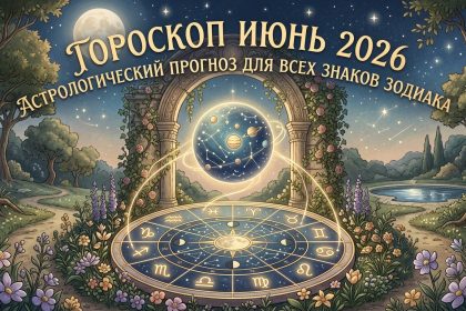 Гороскоп на июнь 2026 года: астрологический прогноз для всех знаков Зодиака