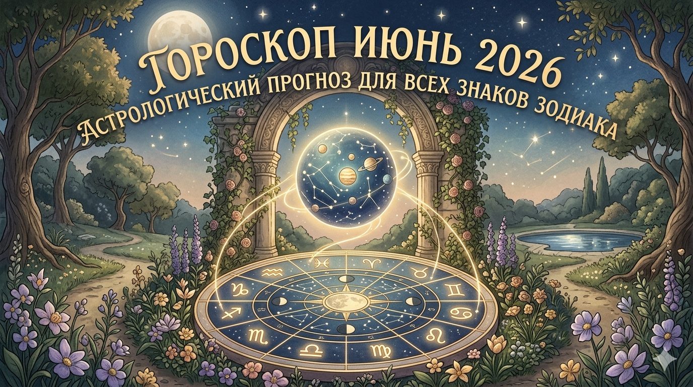Гороскоп на июнь 2026 года: астрологический прогноз для всех знаков Зодиака