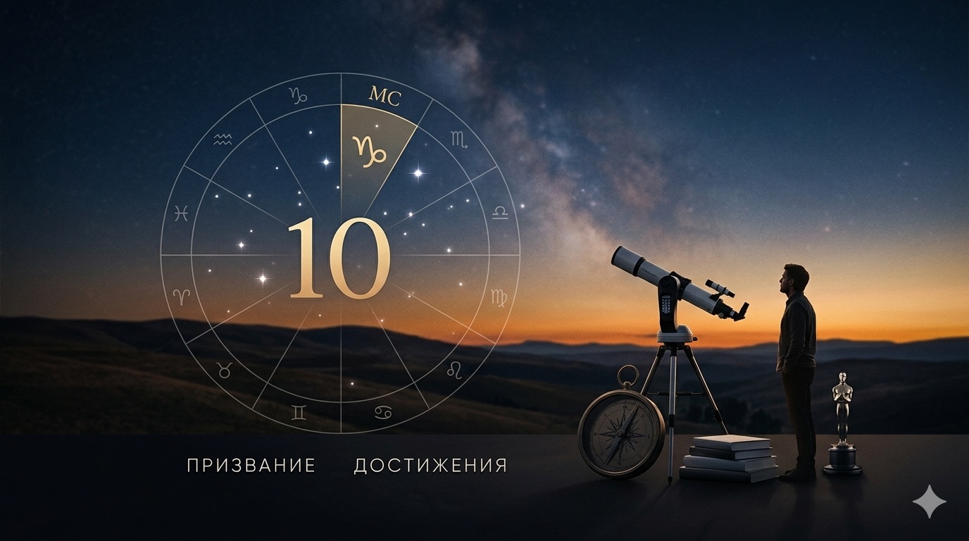 Десятый 10 дом в натальной карте: как читать, что означает, за что отвечает и влияние на личность