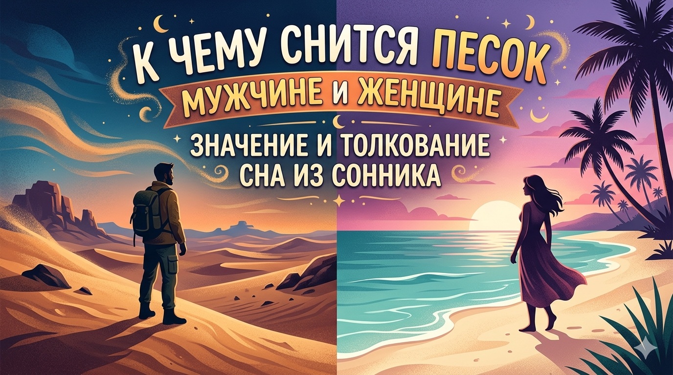 К чему снится песок мужчине и женщине: значение и толкование сна из сонника