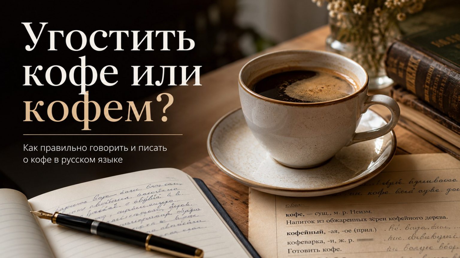 Угостить кофе или кофем: как правильно говорить и писать на русском
