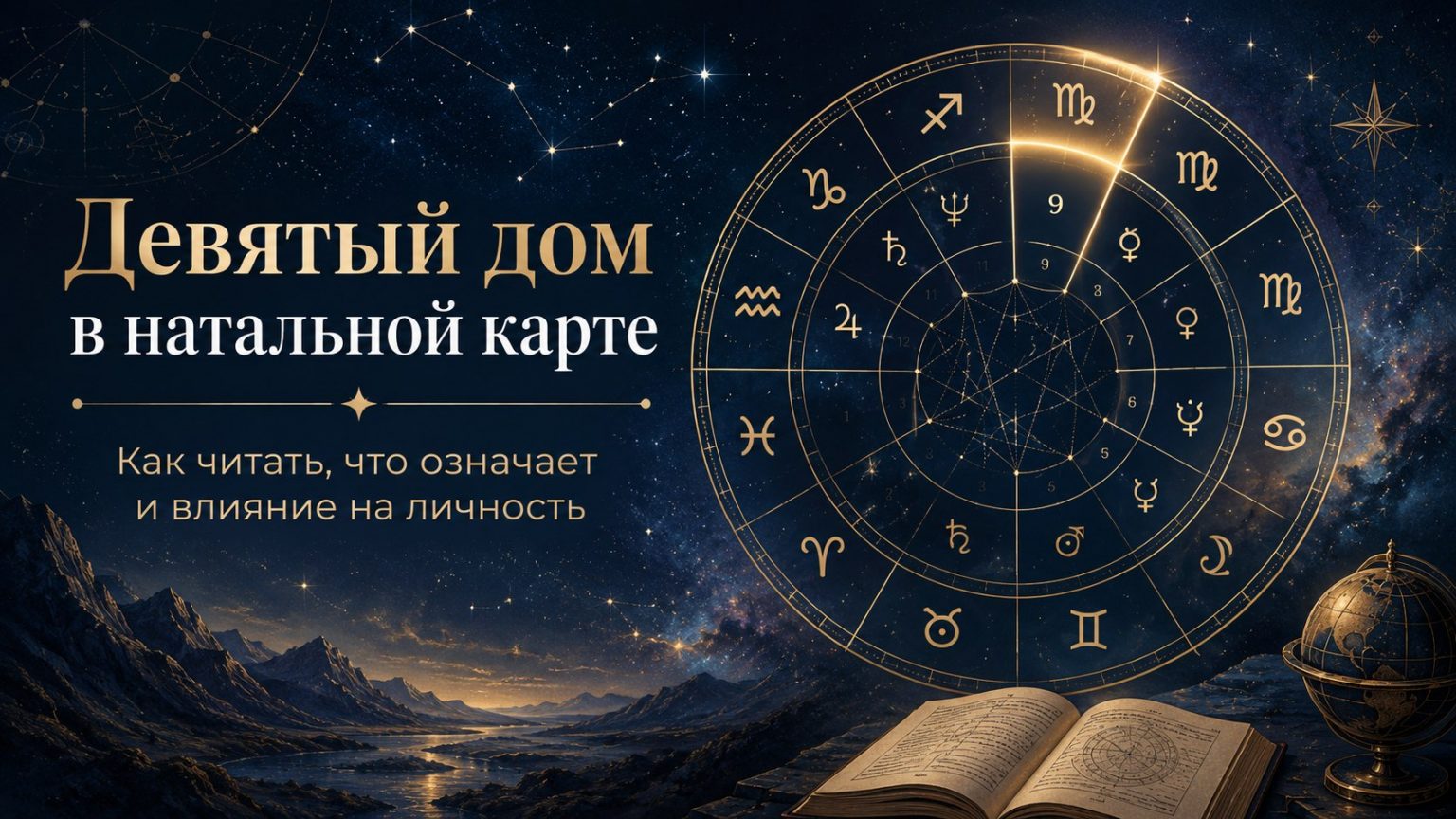 Девятый 9 дом в натальной карте: как читать, что означает и влияние на личность