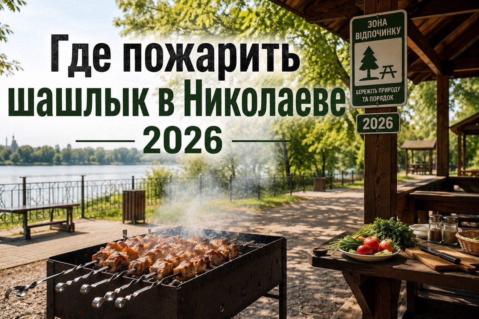 Где пожарить шашлык в Николаеве 2026: разрешенные места, правила и штрафы