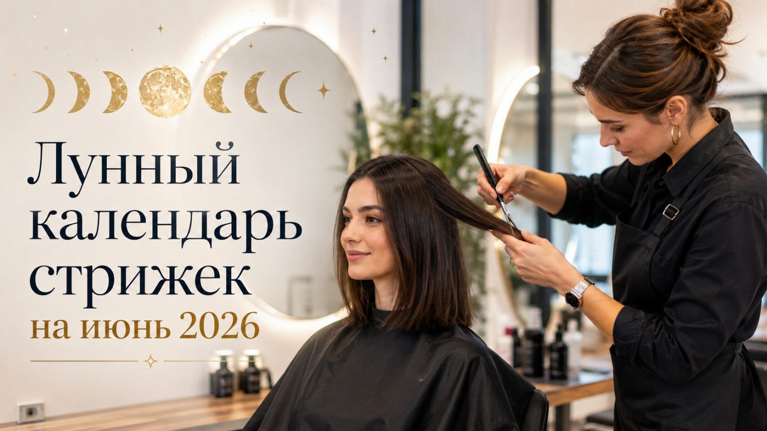 Лунный календарь стрижек на июнь 2026 года: когда лучше идти к парикмахеру