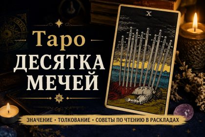 Карта Таро Десятка Мечей: что означает и как читать в раскладах