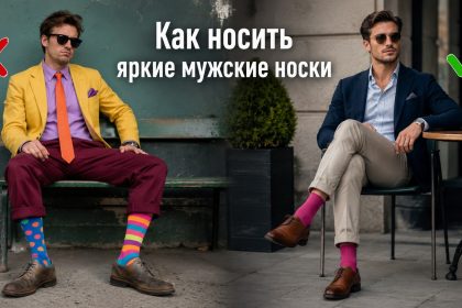 Как носить цветные мужские носки в 2026: правила стиля и удачные сочетания