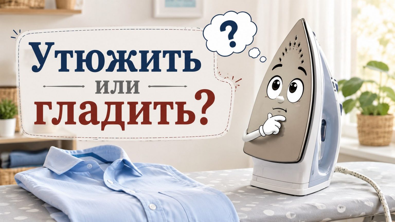 Утюжить или гладить: как правильно говорить и писать на русском