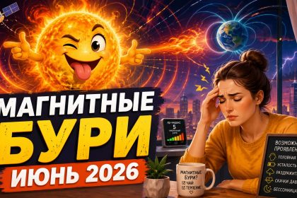 Магнитные бури июнь 2026: прогноз для Украины и важные даты солнечной активности