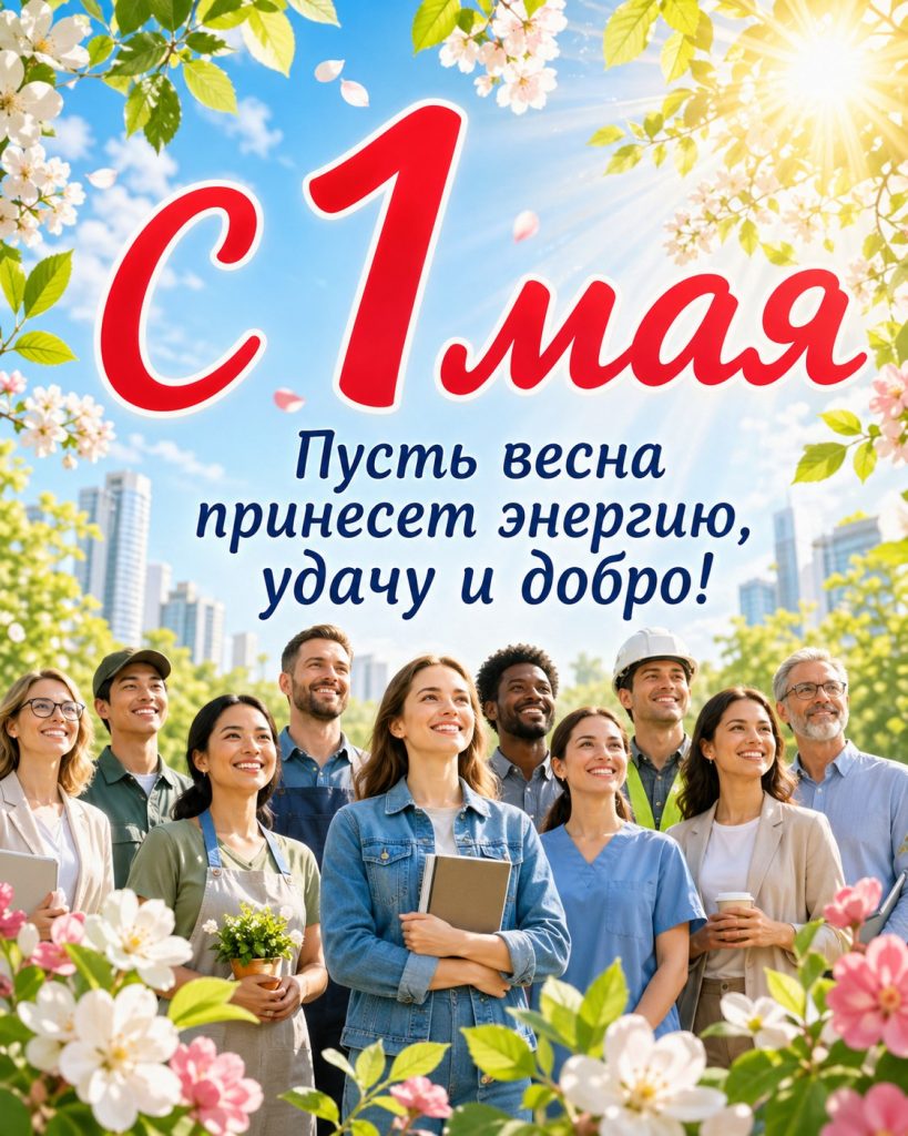 С 1 мая и Днем труда в Украине 2026: пожелания прозой, СМС, открытки и картинки на русском