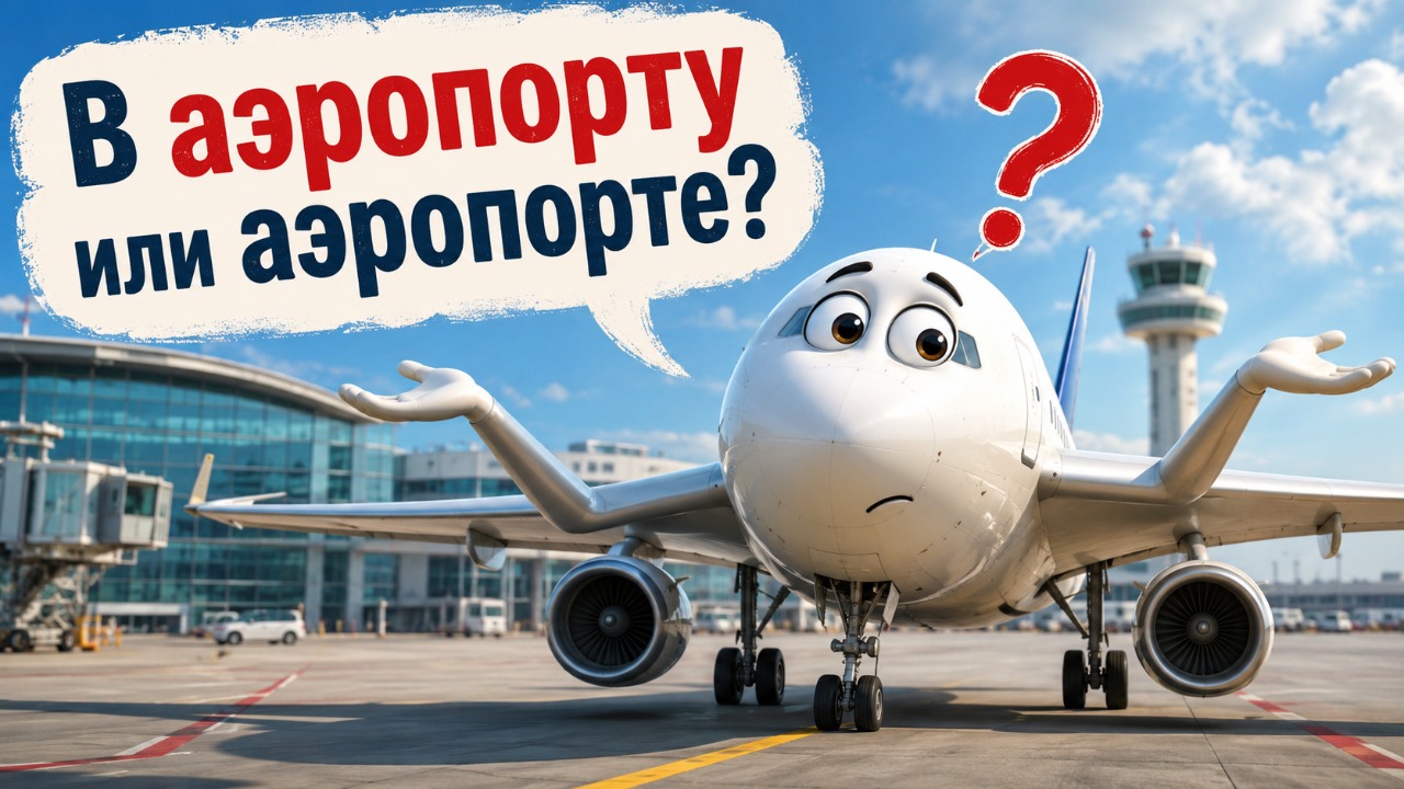 В аэропорту или аэропорте: как правильно говорить на русском