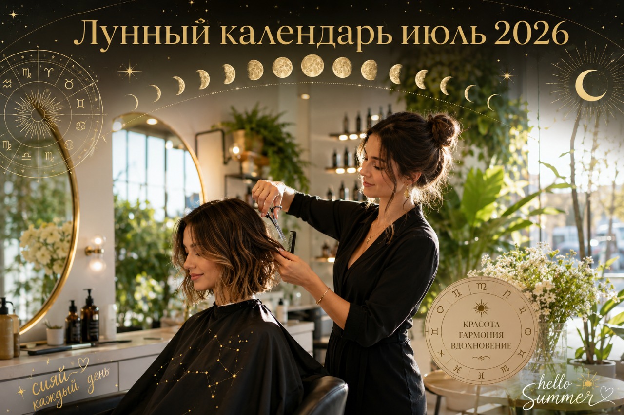 Лунный календарь стрижек на июль 2026 года: когда лучше идти к парикмахеру, а какие дни неблагоприятные для смены имиджа
