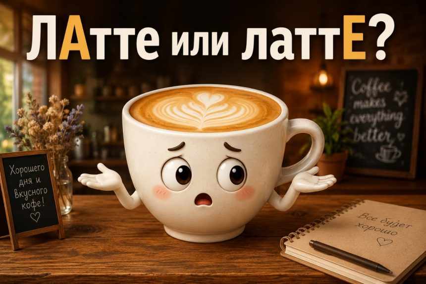 ЛАтте или латтЕ: как правильно говорить и ставить ударение на русском