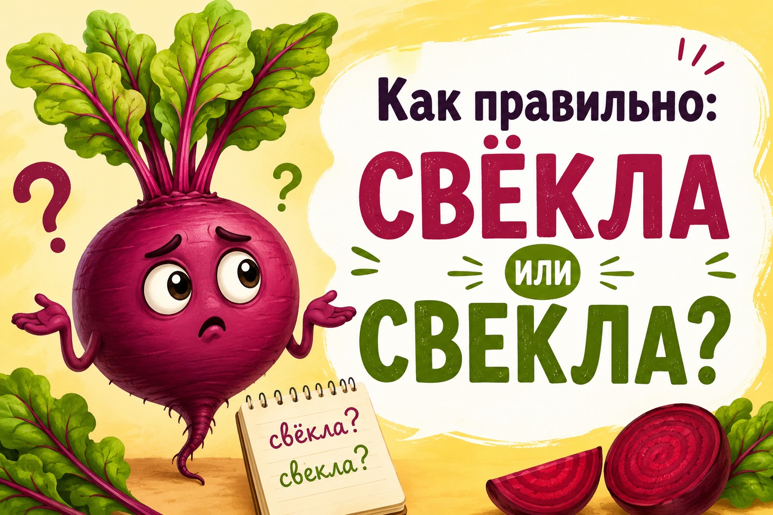 Свёкла или свекла: как правильно говорить на русском