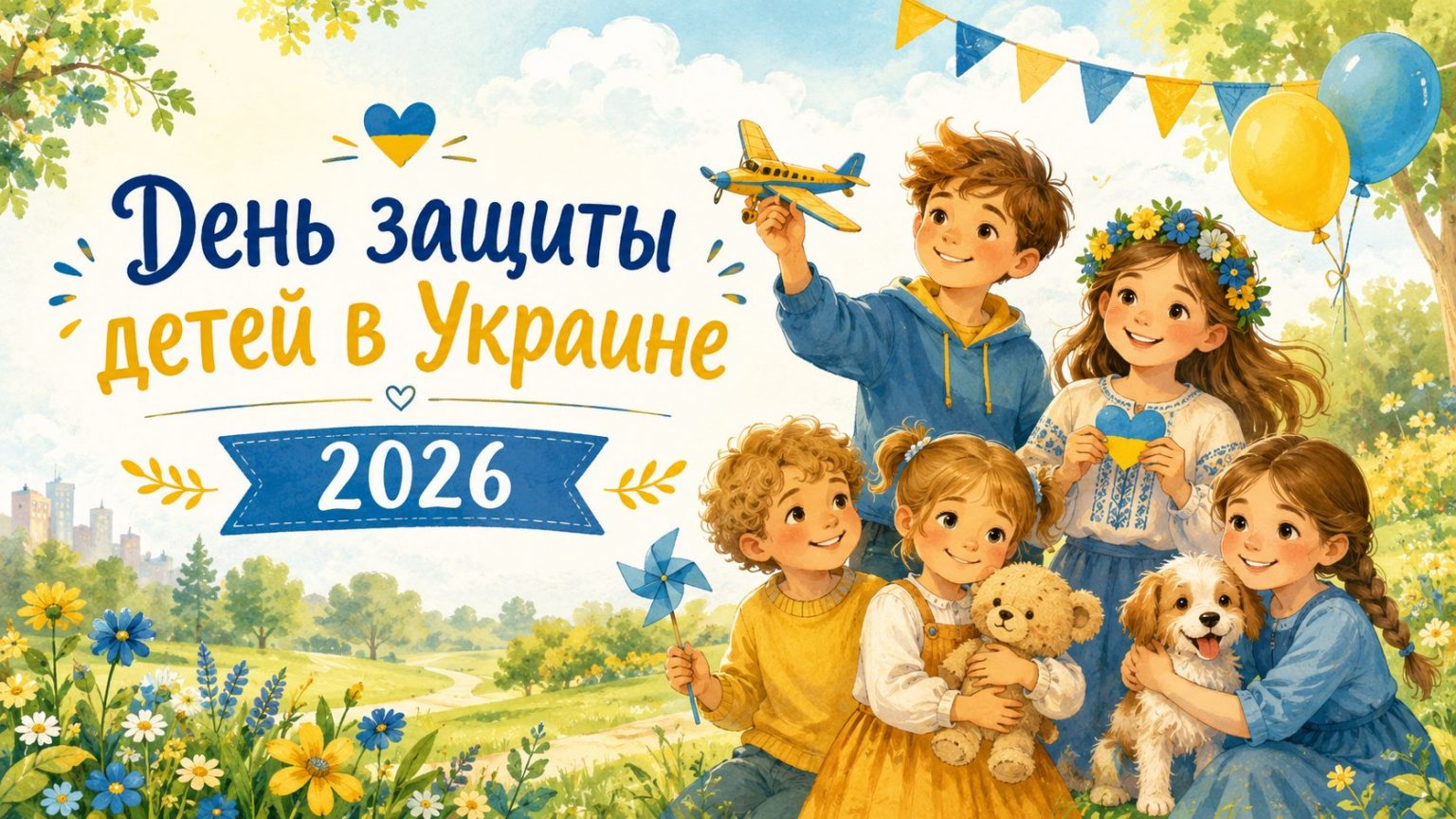 С Днем защиты детей 2026: пожелания прозой, СМС, открытки и картинки на русском