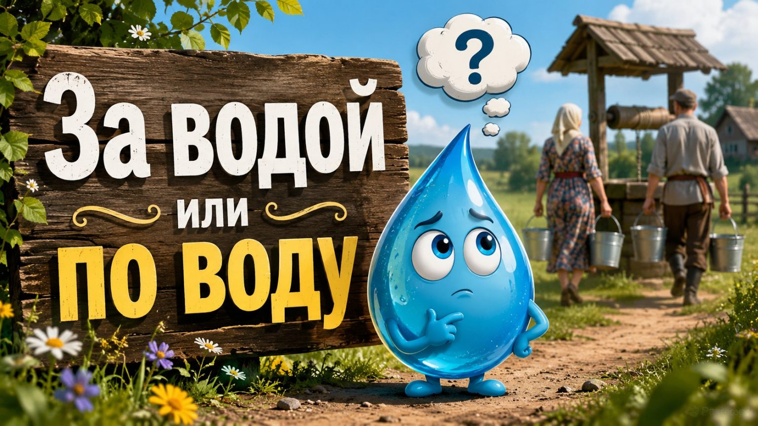 За водой или по воду: как правильно говорить и писать на русском