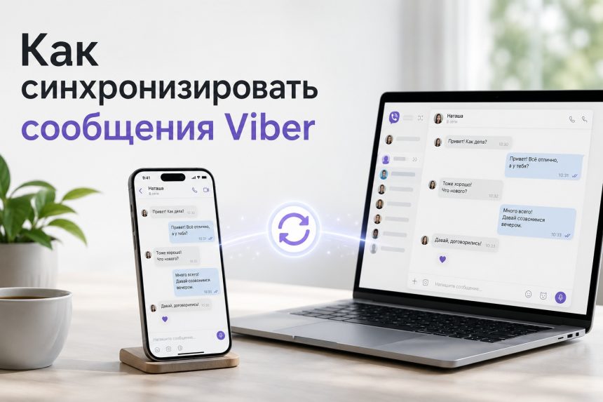 Как включить синхронизацию в Вайбер 2026: пошаговая инструкция для телефона и ноутбука