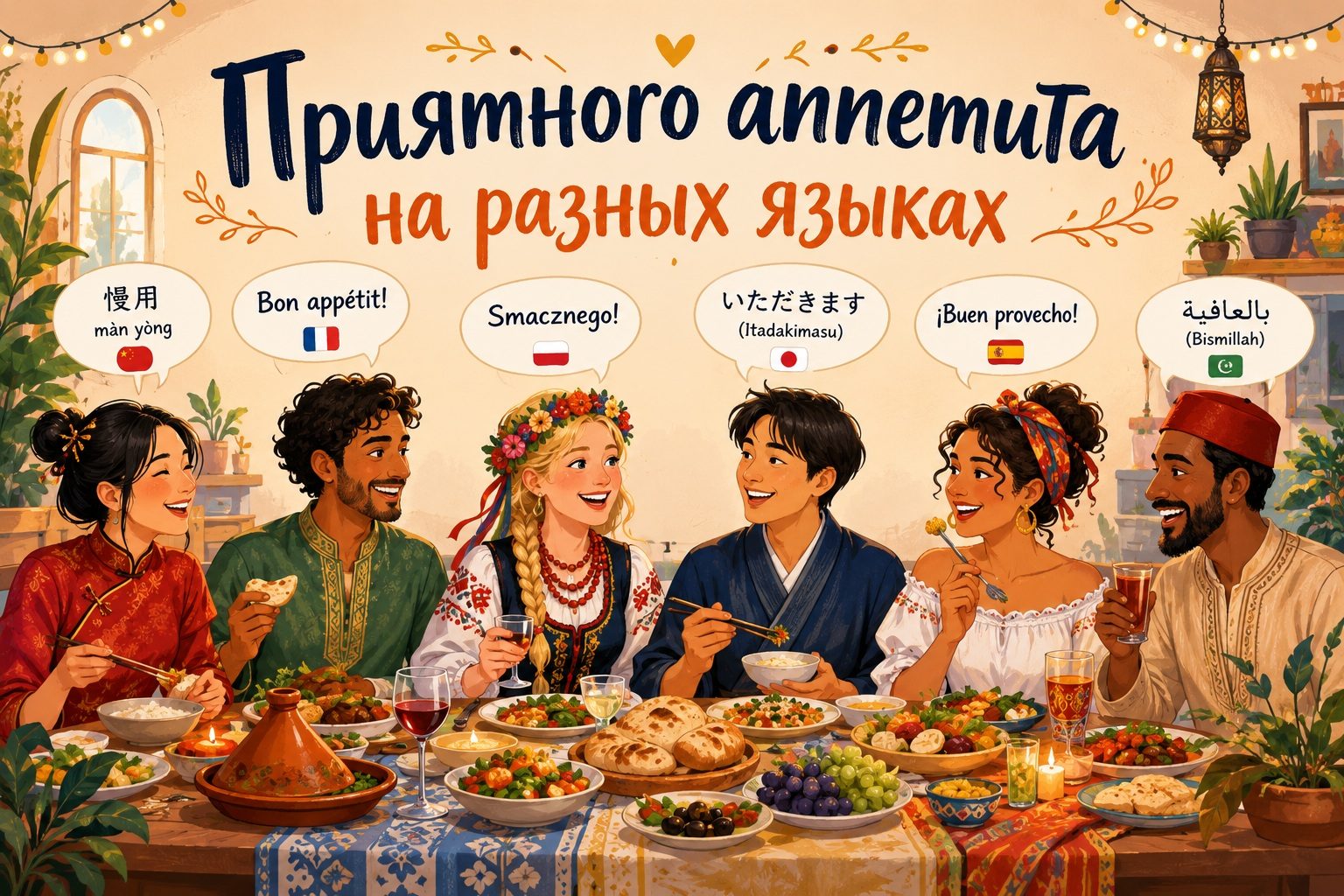 Как сказать «Приятного аппетита» на разных языках мира: фразы с переводом