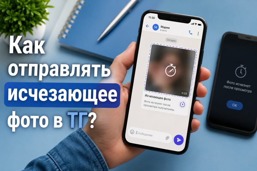 Исчезающие фото и видео в Telegram 2026: как отправить и сохранить пошагово