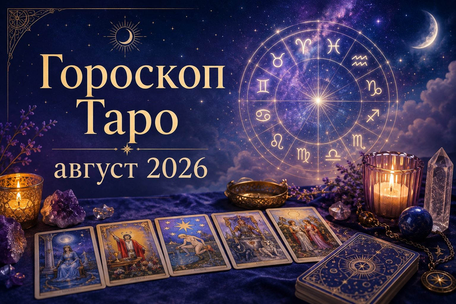 Гороскоп Таро август 2026: точный прогноз и что приготовили карты для каждого знака Зодиака