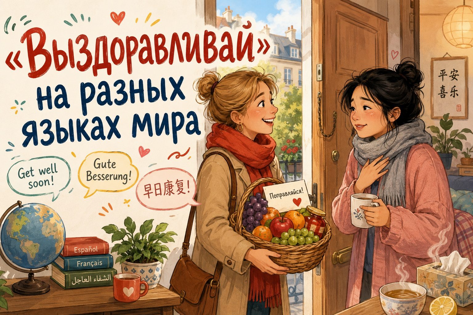 Как сказать «Выздоравливай» на разных языках мира: слова и фразы с переводом