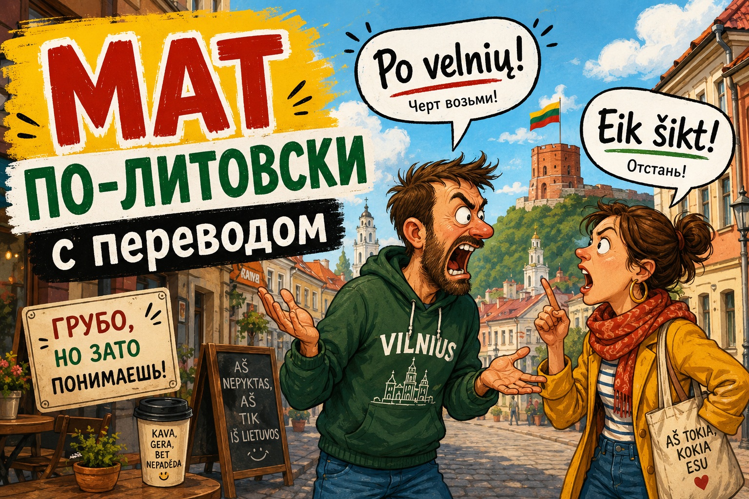 Как ругаются в Литве: литовский мат, выражения и перевод на русский