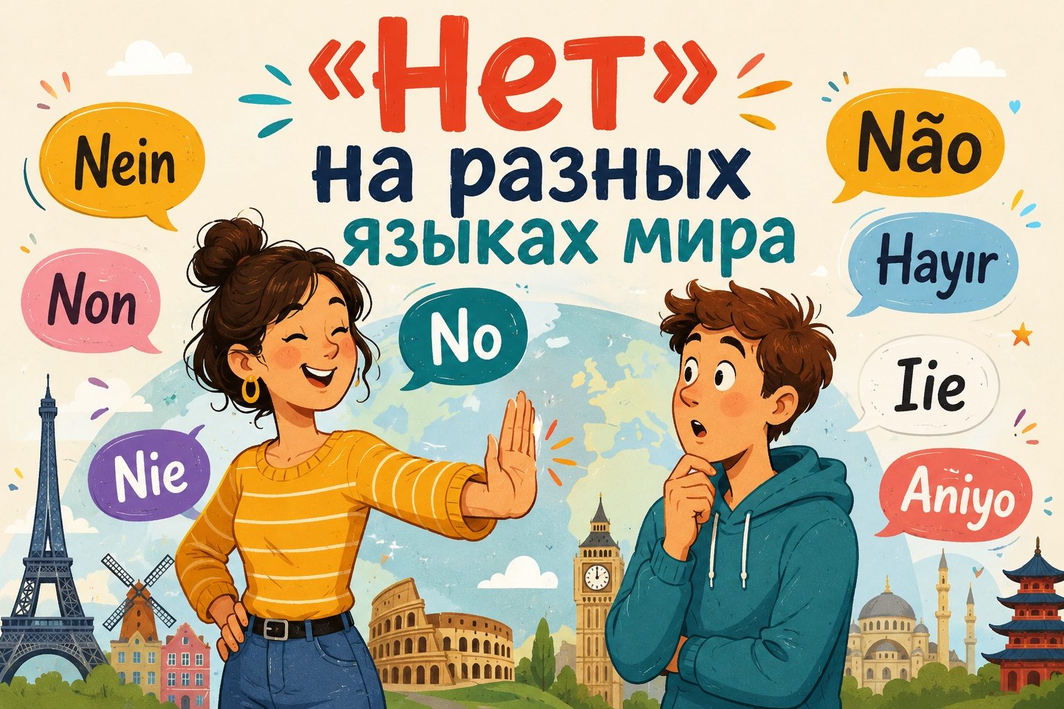 Как сказать «Нет» на разных языках мира: слова и фразы с переводом