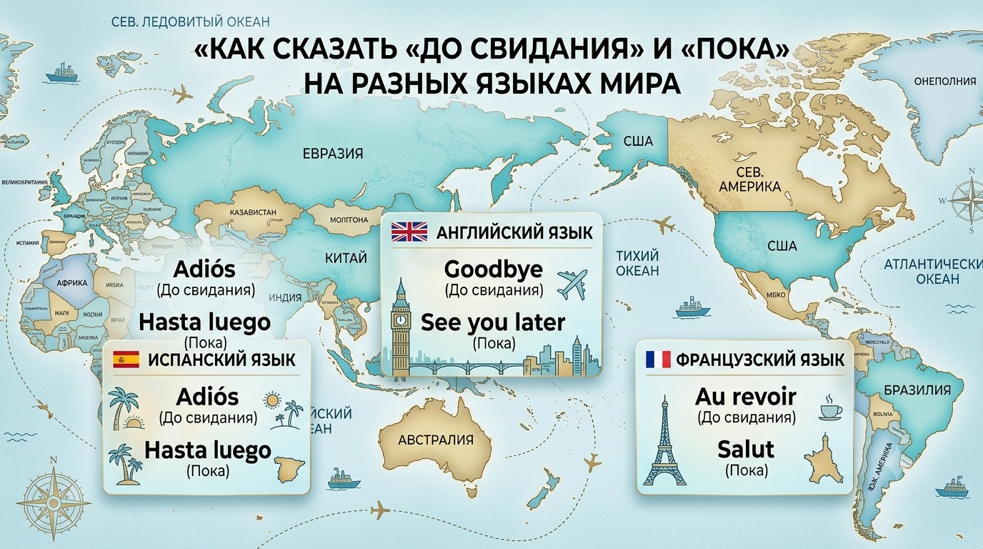 Как сказать «до свидания» и «пока» на разных языках мира: фразы с переводом