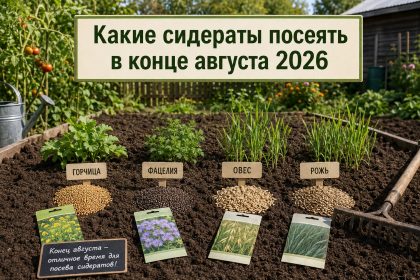 Какие сидераты посеять в конце августа: горчица, фацелия, овес или рожь