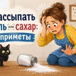 К чему рассыпать соль или сахар: значение приметы и как избежать ссоры