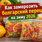 Как заморозить болгарский перец на зиму для супов и фарширования