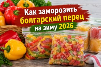 Как заморозить болгарский перец на зиму для супов и фарширования