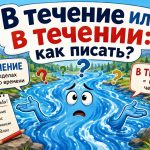 «В течение» или «в течении»: как правильно пишется и какое окончание выбрать
