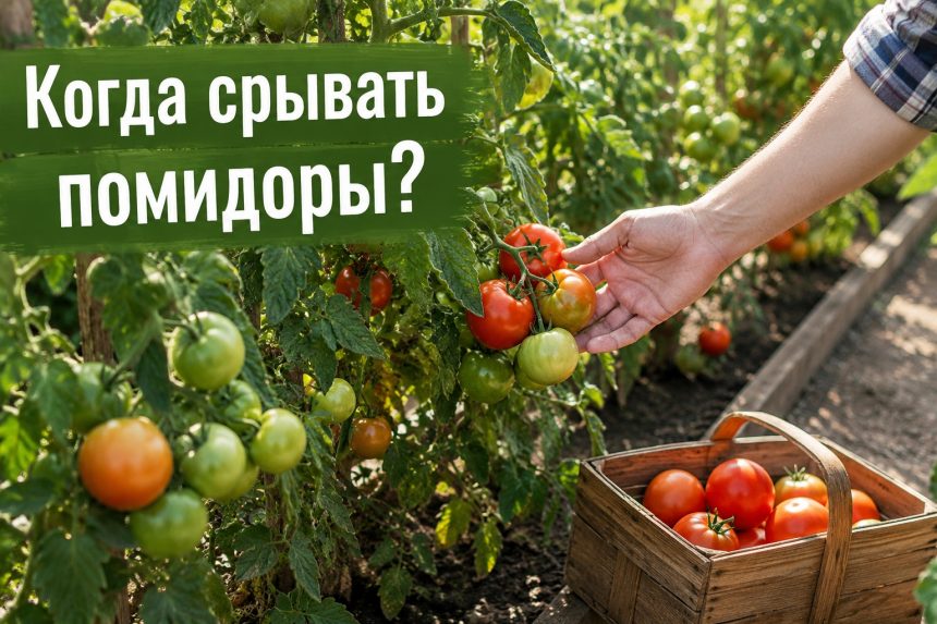 Нужно ли срывать зеленые помидоры в конце августа: когда собирать томаты и как дозаривать урожай