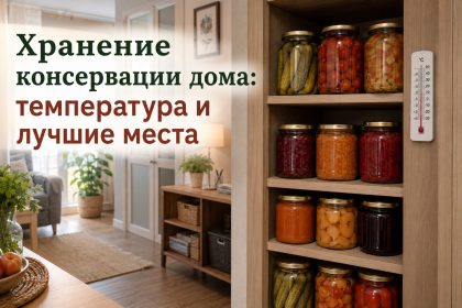 Как хранить домашнюю консервацию в квартире без погреба: температура, лучшие места и сроки хранения