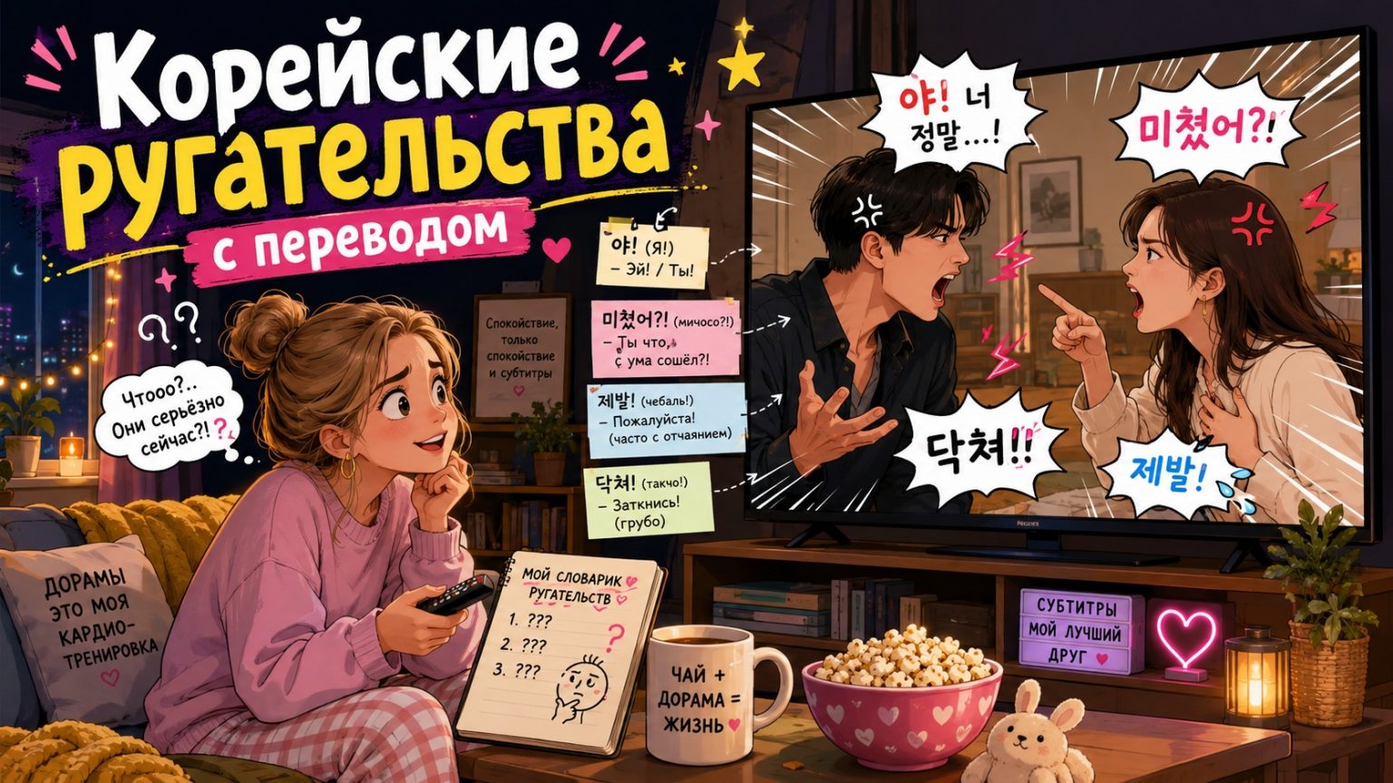 Матюки на корейском языке: популярные ругательства из дорам с переводом и произношением