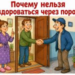 Почему нельзя здороваться и передавать вещи через порог: приметы и значение запрета
