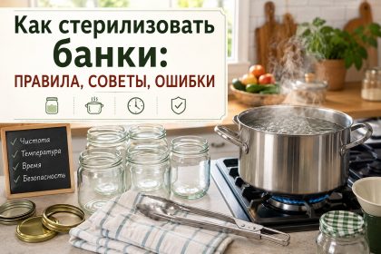 Как стерилизовать банки в духовке, микроволновке и кастрюле: пошаговая инструкция