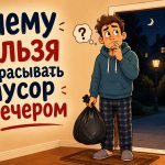 Почему нельзя выносить мусор вечером и ночью: приметы и объяснение запрета