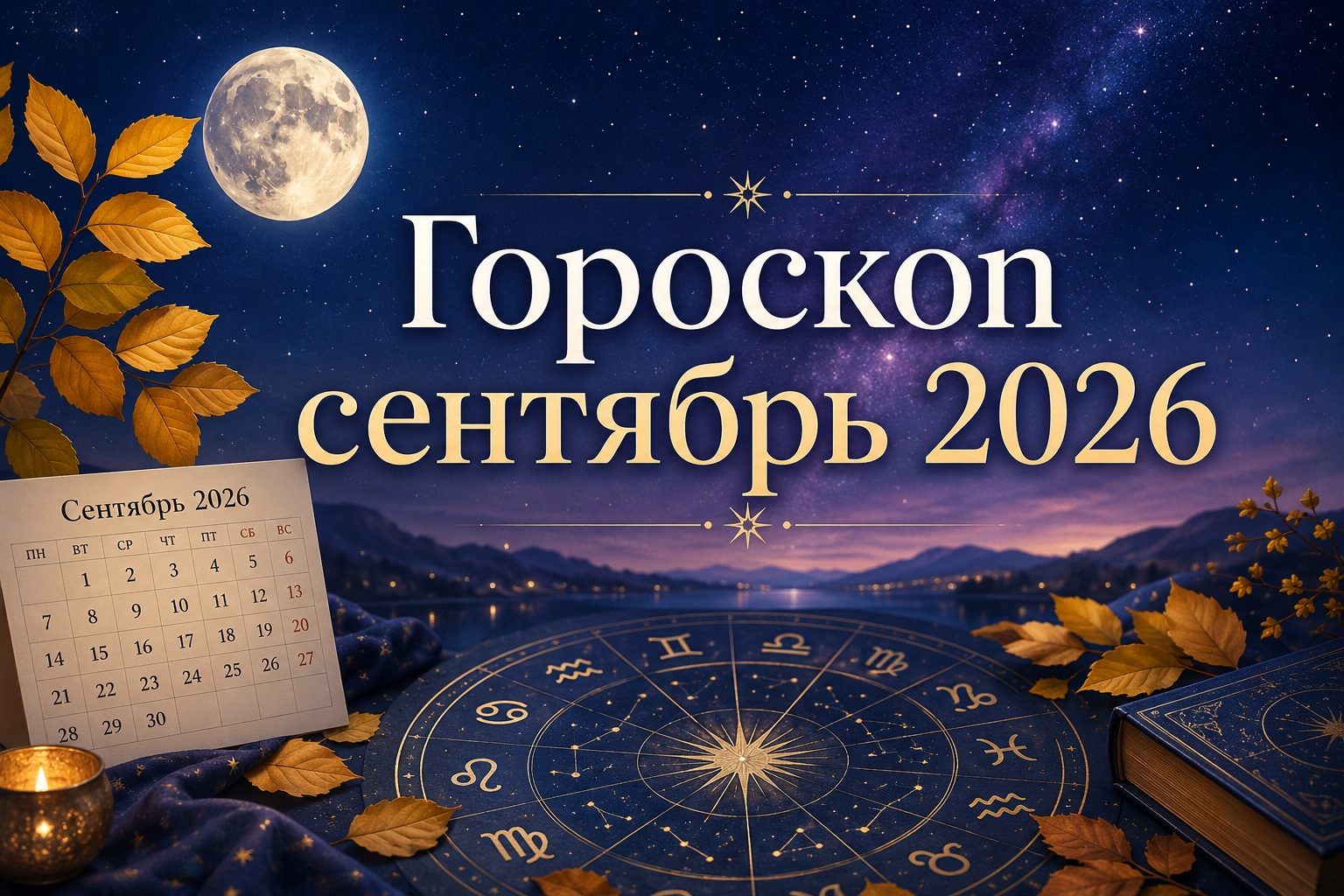 Гороскоп сентябрь 2026 года: астрологический прогноз для всех знаков Зодиака