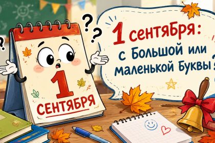1 Сентября или 1 сентября: как правильно писать дату на русском