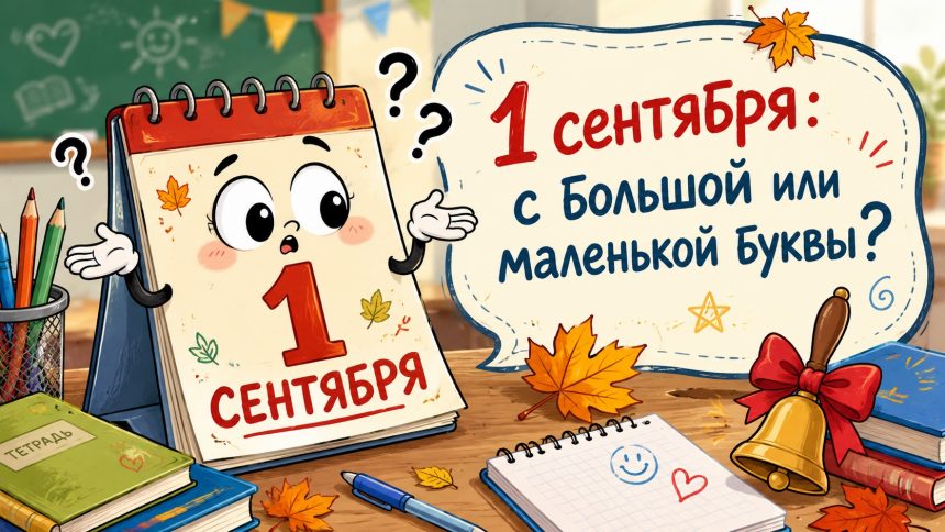 1 Сентября или 1 сентября: как правильно писать дату на русском