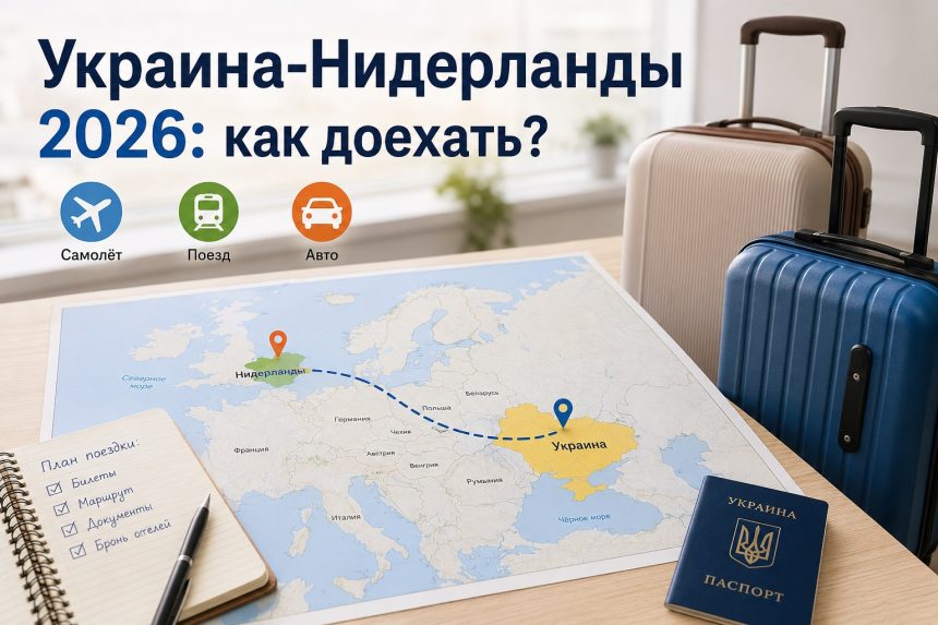 Как добраться из Украины в Нидерланды 2026: быстрые способы, цена, длительность поездки