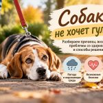 Почему собака не хочет гулять: причины отказа от прогулки, возможные болезни и что делать владельцу