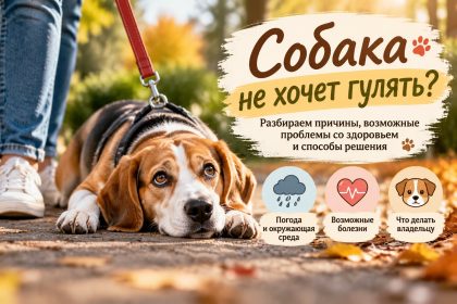Почему собака не хочет гулять: причины отказа от прогулки, возможные болезни и что делать владельцу
