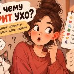 Почему горит левое или правое ухо: приметы по дням недели