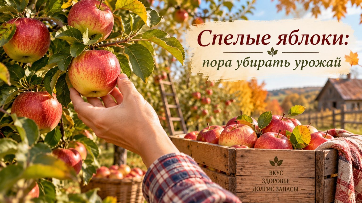 Когда собирать яблоки на хранение: как определить спелость зимних сортов и сохранить урожай до весны